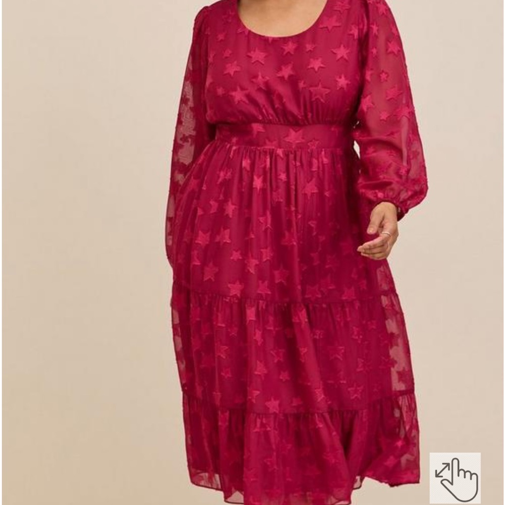 Torrid 3X MIDI Clip Dot Tiered Dress